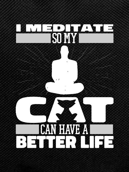 Meditation Meditate Cat
