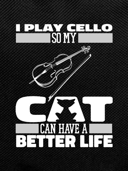 Cello Cellist Katze