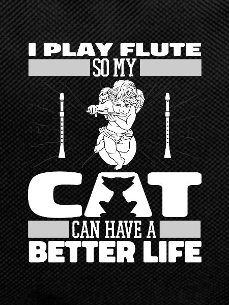 Flutist Flute Cat