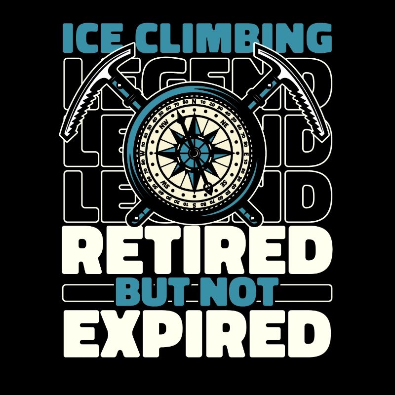 Escalade sur glace à la retraite