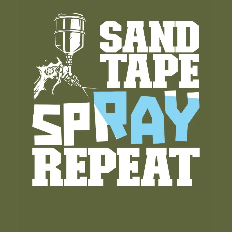 Painter varnisher spraying