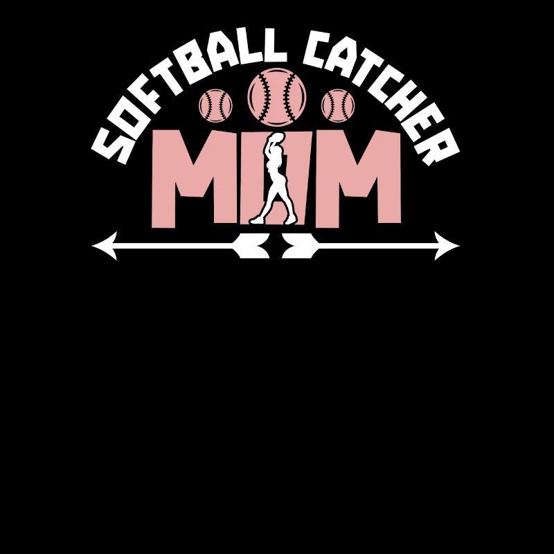 Softball Mutter Softball Catcher Mom