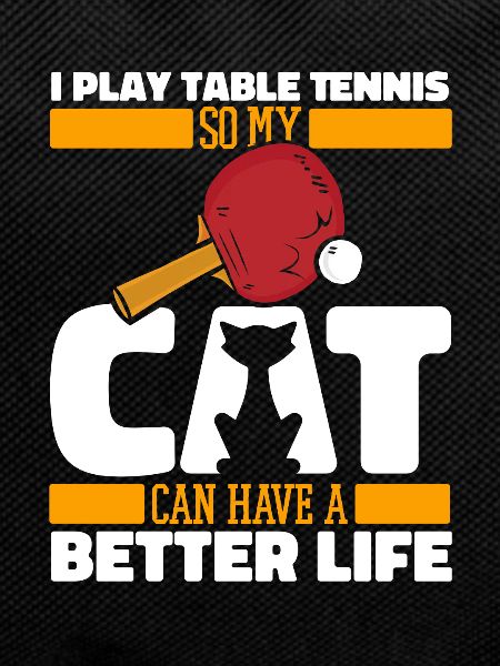 Table Tennis Ping-Pong Cat