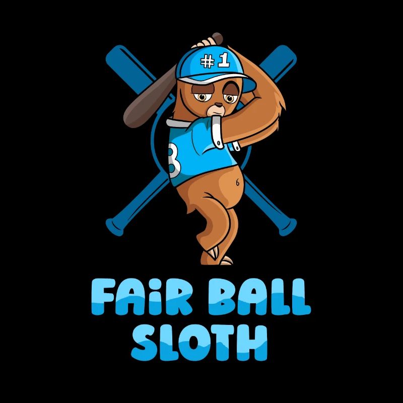 Sloth Cute Sloth Baseball