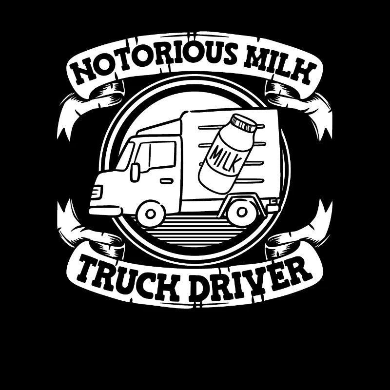 Camion de lait de vache Chauffeur de lait