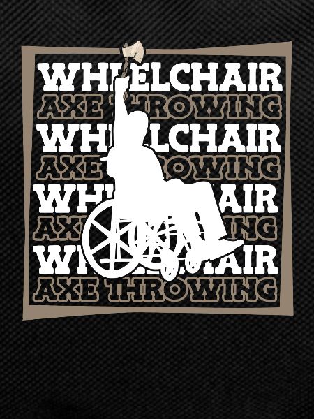 axe throwing axe thrower wheelchair