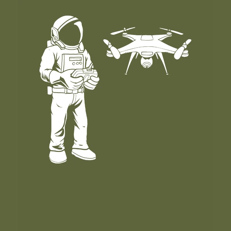 Drone Quadcopter Astronaut