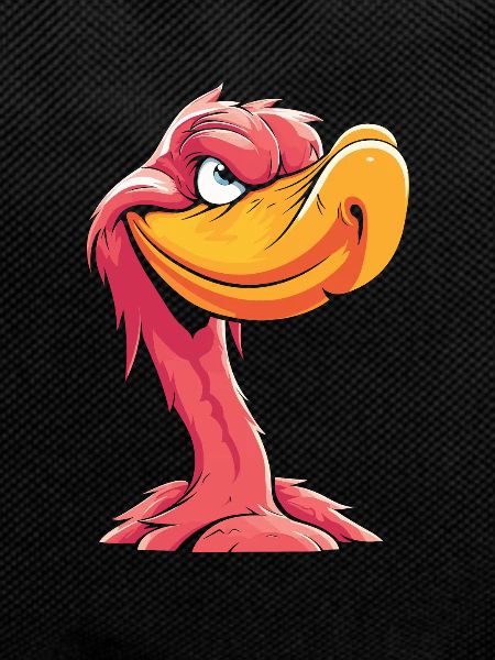 Flamant rose drôle