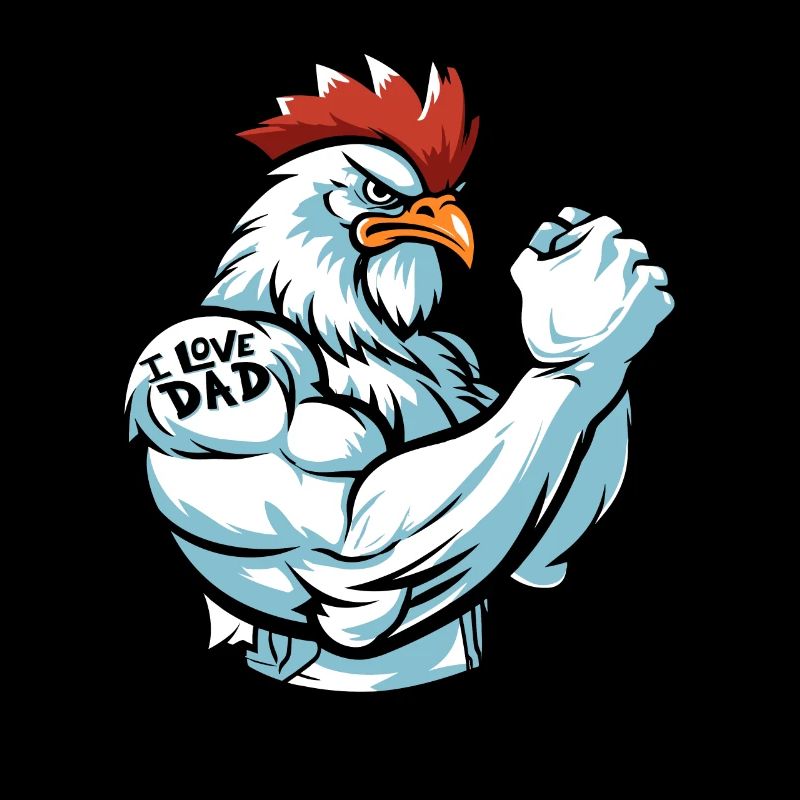 Poule de poulet que j’aime papa