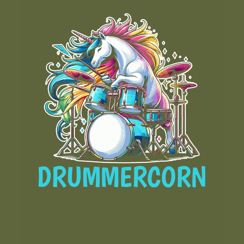 Drums Drummer Drummer Unicorn