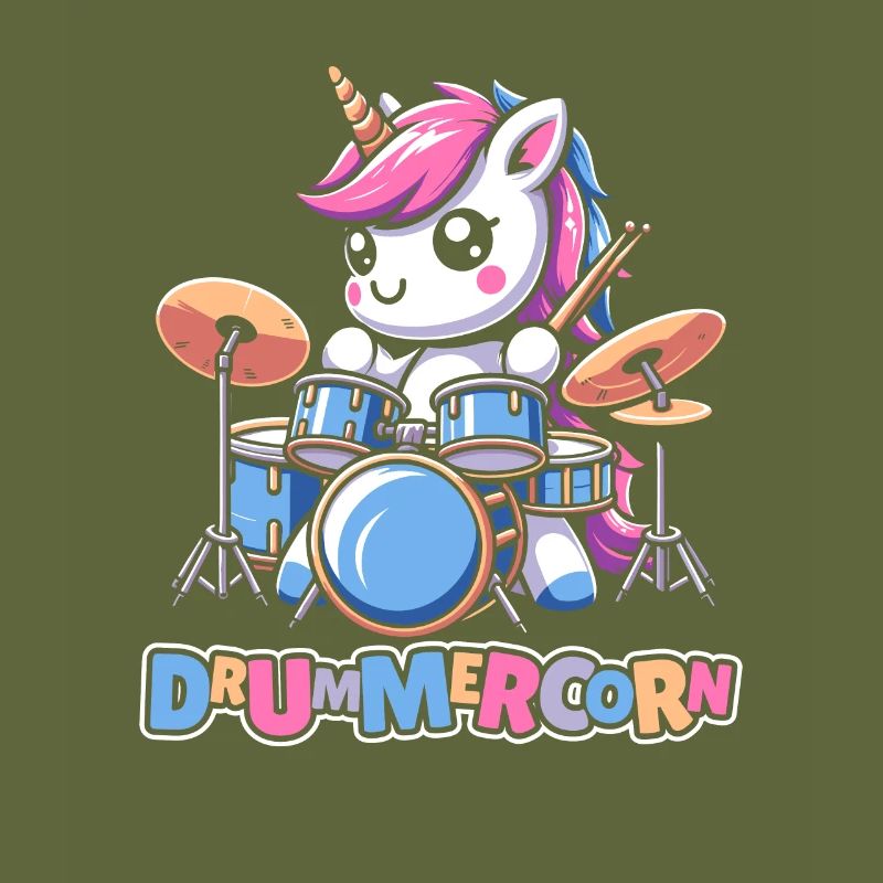 Drums Drummer Drummer Unicorn