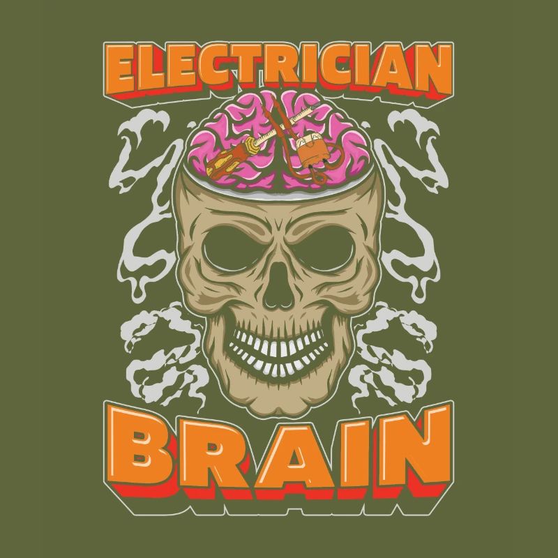Electrician Electronics Technician Skull