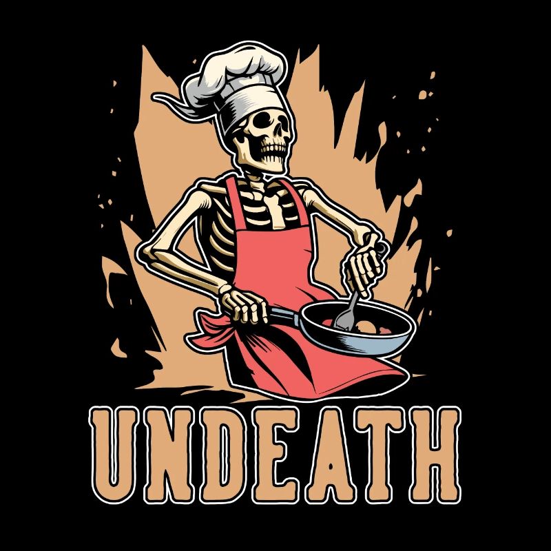 Chef Cooking Skeleton Undeath