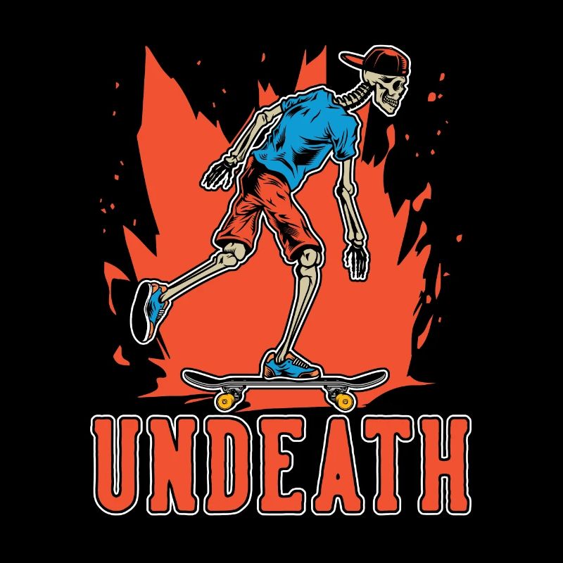 Skateboard Skater Skeleton Undeath