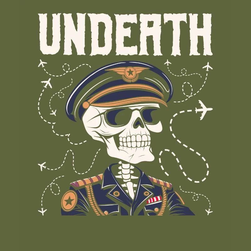 Airplane Pilot Skeleton Undeath