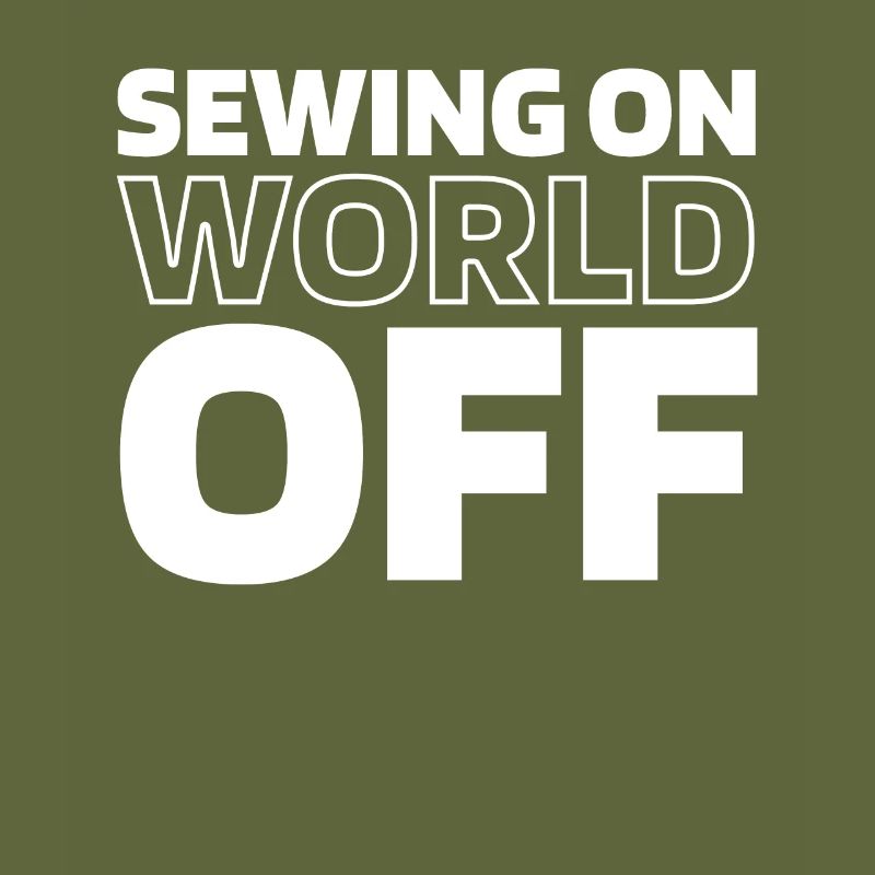 Sewing Machine Sewing On World Off