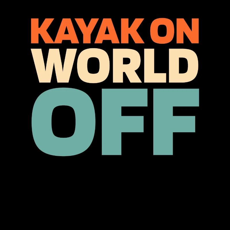 Kayaker Kayak On World Off