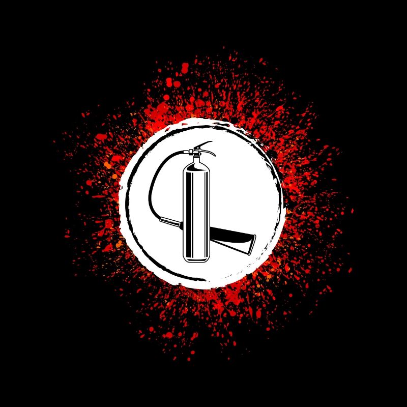 Fire extinguisher symbol fire brigade