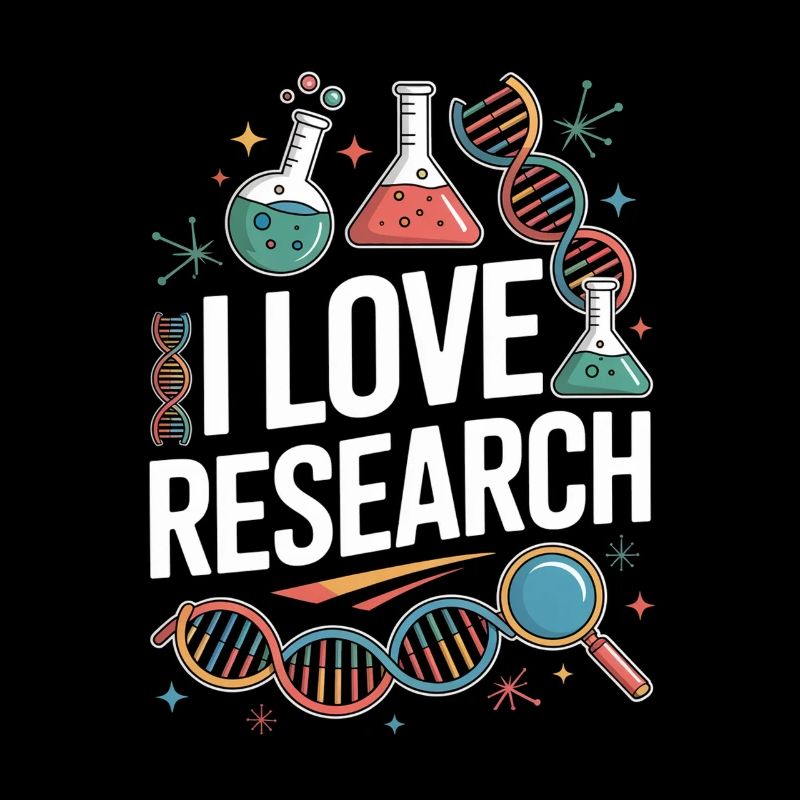 J’aime la recherche Science Passionné d’ADN Design