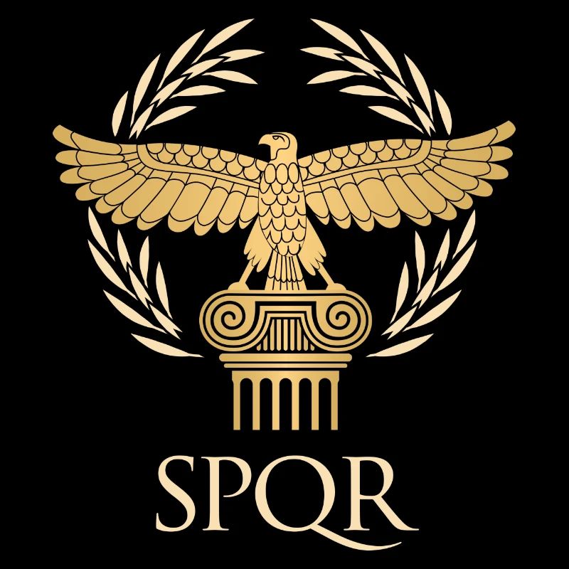 SPQR - Empire flag and republic Ancient Rome