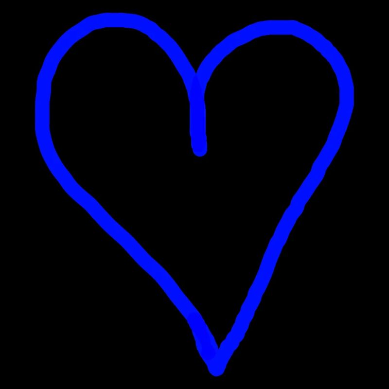 Herz blau Geschenkidee