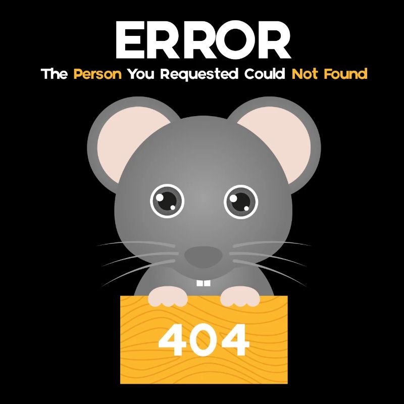 Erreur 404 Souris