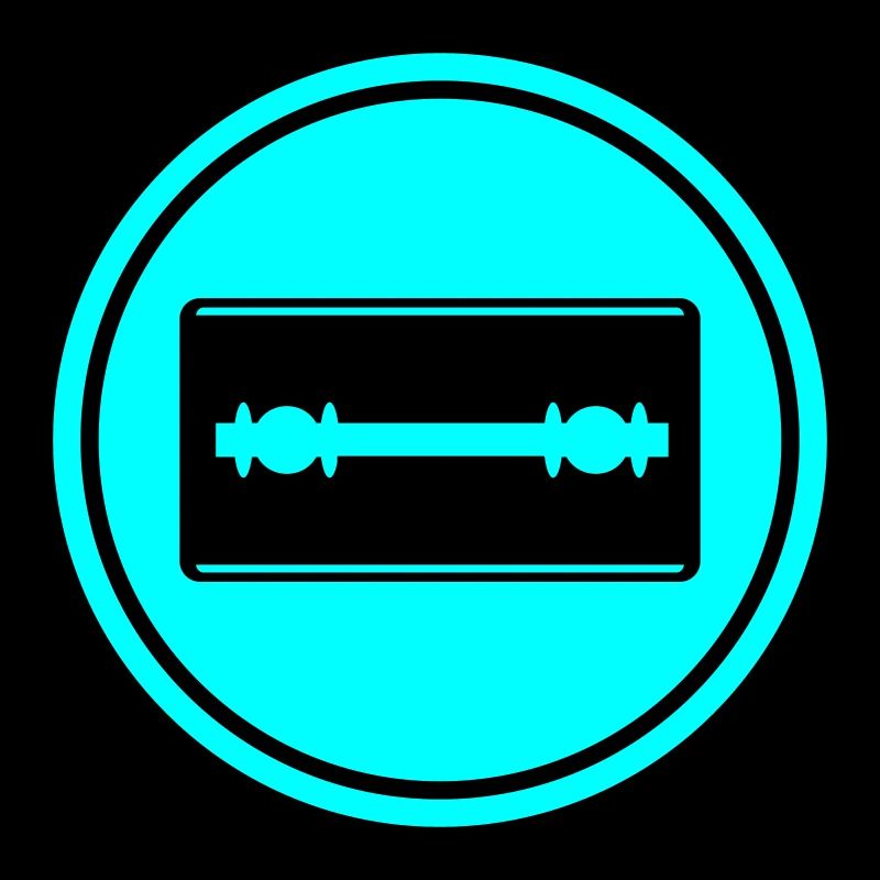 Razor Blade Icon Circle