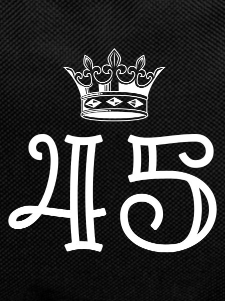 45 Number crown