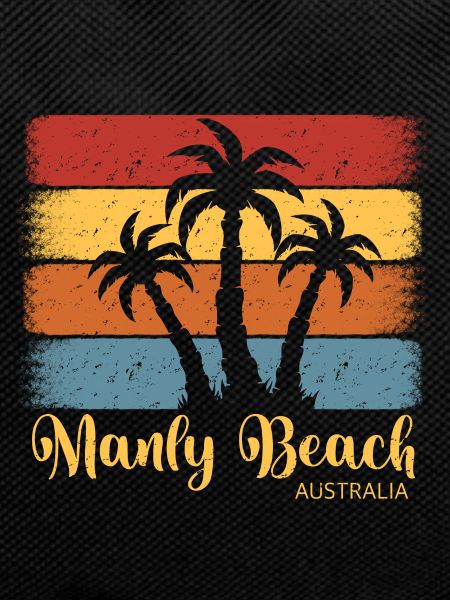 Manly Beach Australia retro