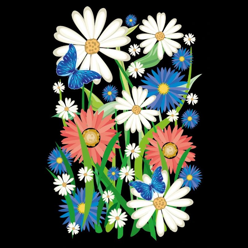 24 Fleurs Papillons Prairie d’Été