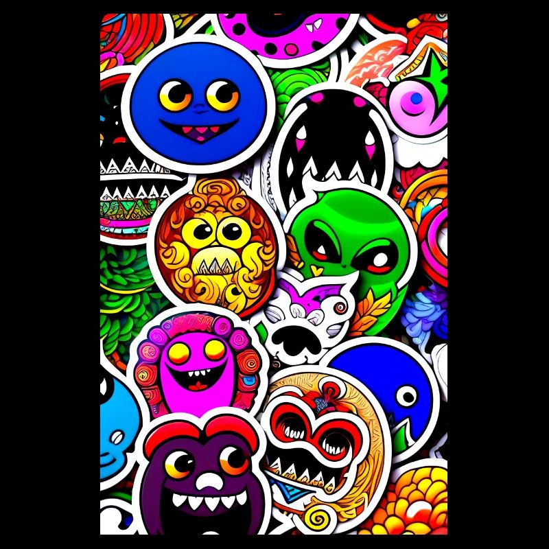 Monstres Rigolos Stickers