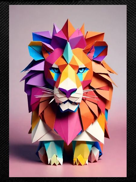 Origami Lion