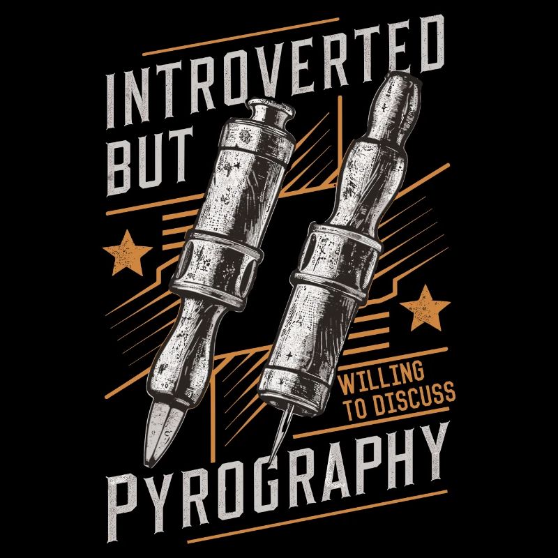 Introverti mais prêt à discuter de pyrogravure
