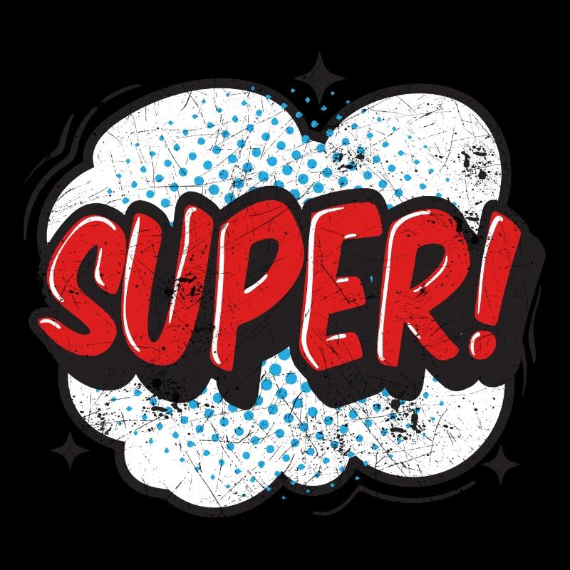 SUPER COMICSTYLE GRAFFITI COMIC 80s MOTIF GIFT