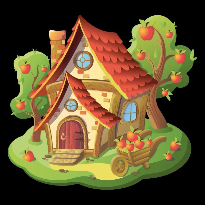 Fairytale House Apple Fruit Garden