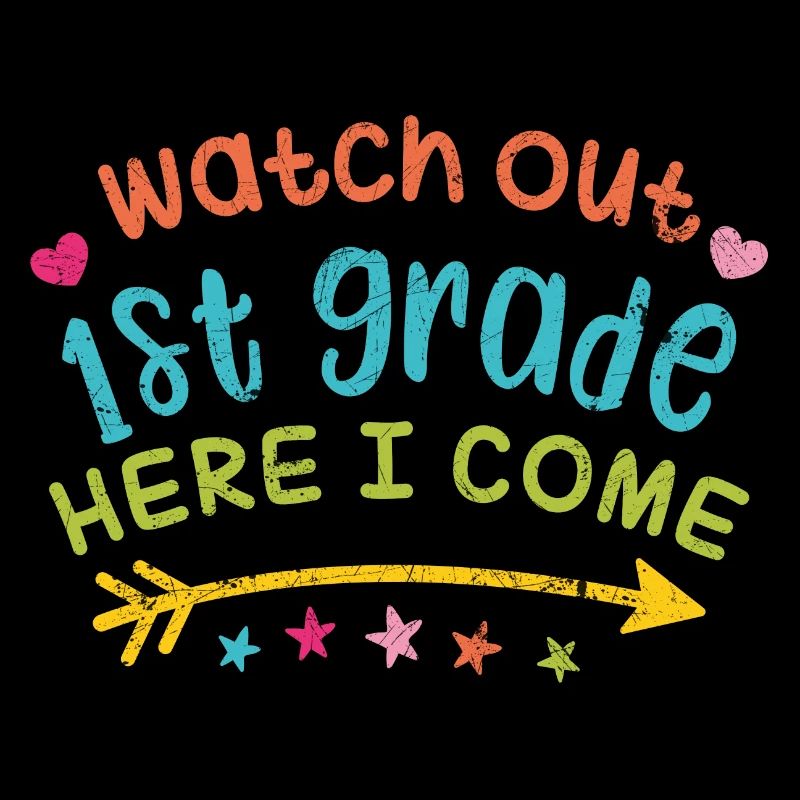 FIRST 1ST GRADE SCHOOL DAY BACK TO SCHOOL ABC SAYINGS