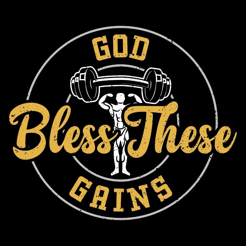 God Bless These Gains - Gym