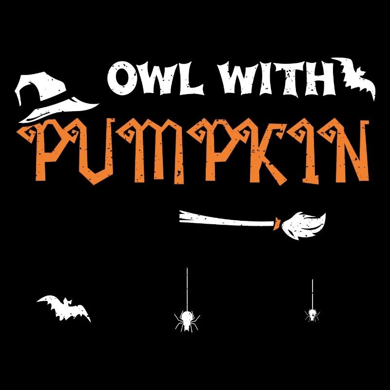 Owl With Pumpkin - Halloween
