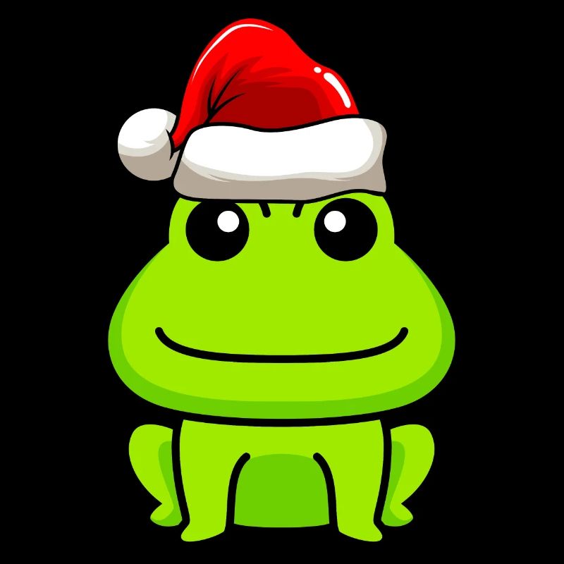 Frosch Comic Weihnachten