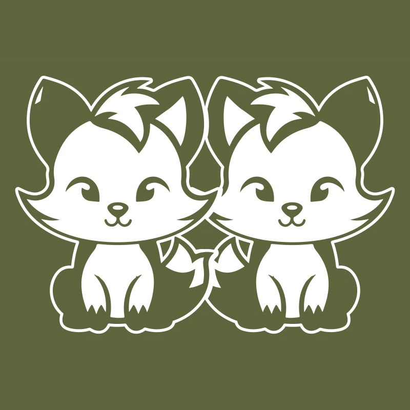 Renard mignon Mignon Bébé