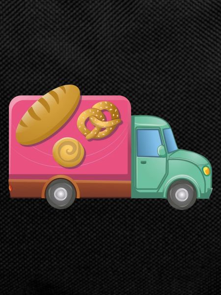 Bread Delivery Service Cart