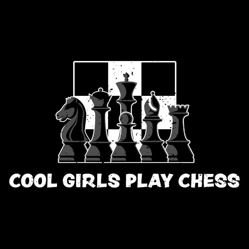 Les filles cool jouent aux échecs - Échecs