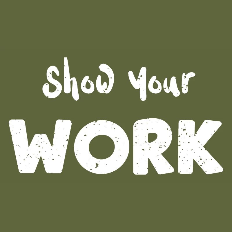 Show Your Work - Teacher