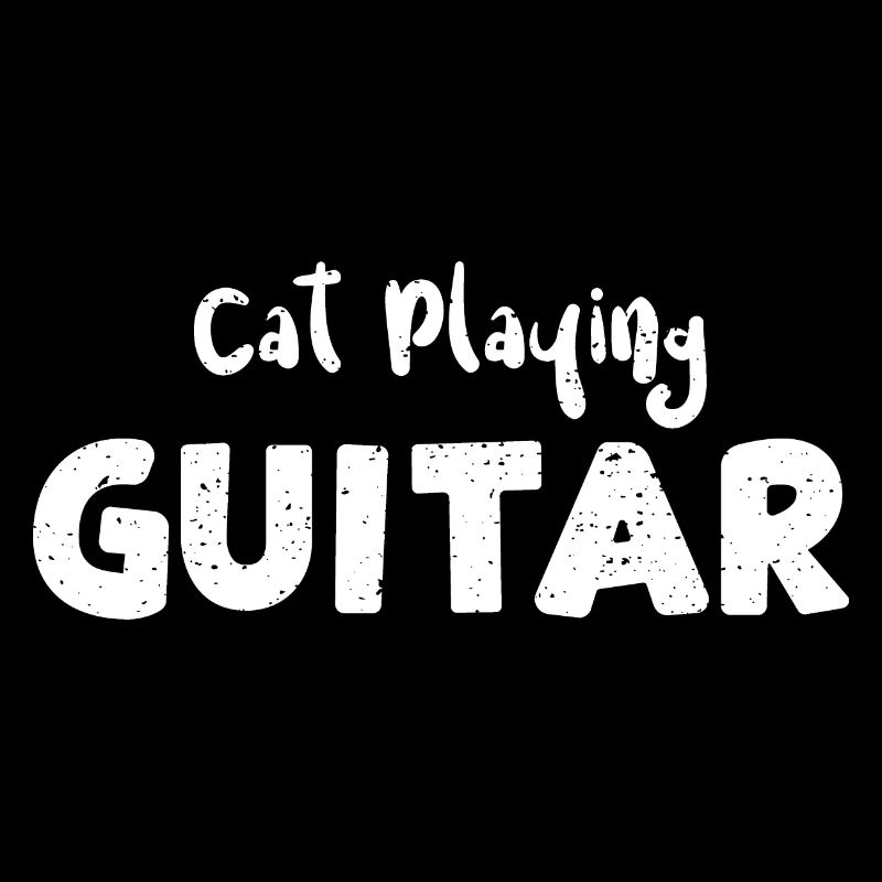 Cat Playing Guitar - Guitar