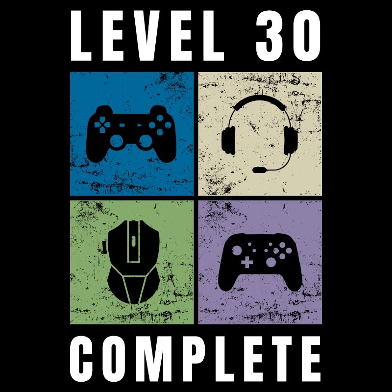 Niveau 30 Complete 30th Birthday Retro Gaming