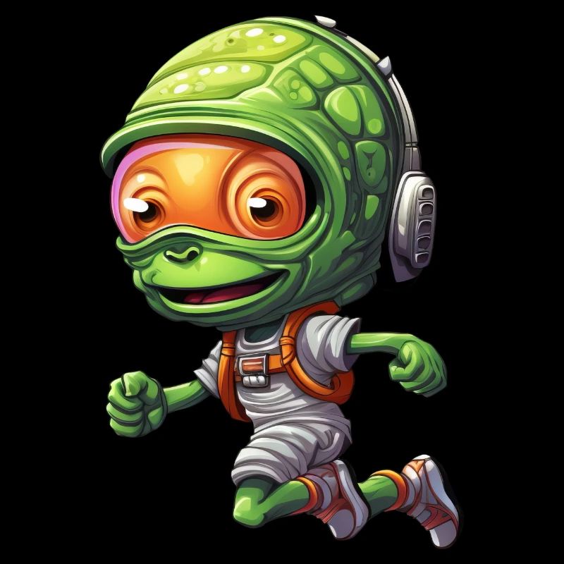 Alien Jogger: Conception de course de sprint et de marathon