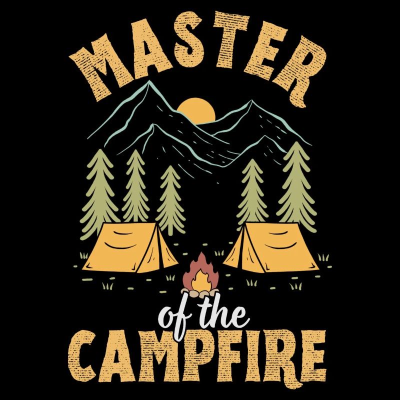 Maître du feu de camp, amateurs de camping amusant