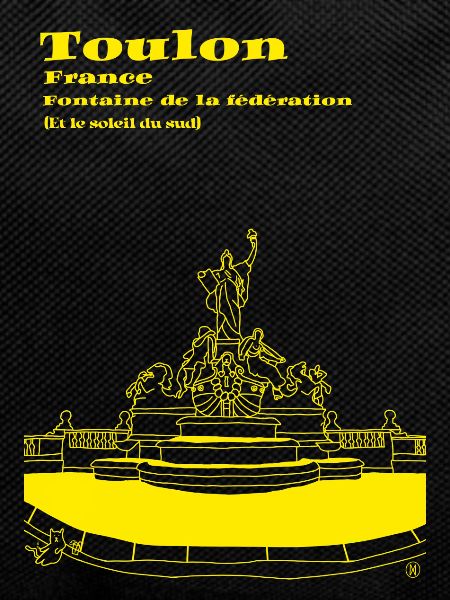 Toulon and its fountain