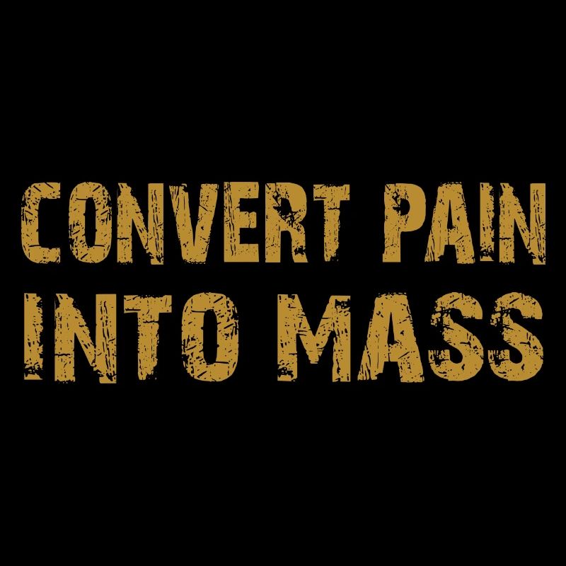 Transformez la douleur en masse. Conception de musculation