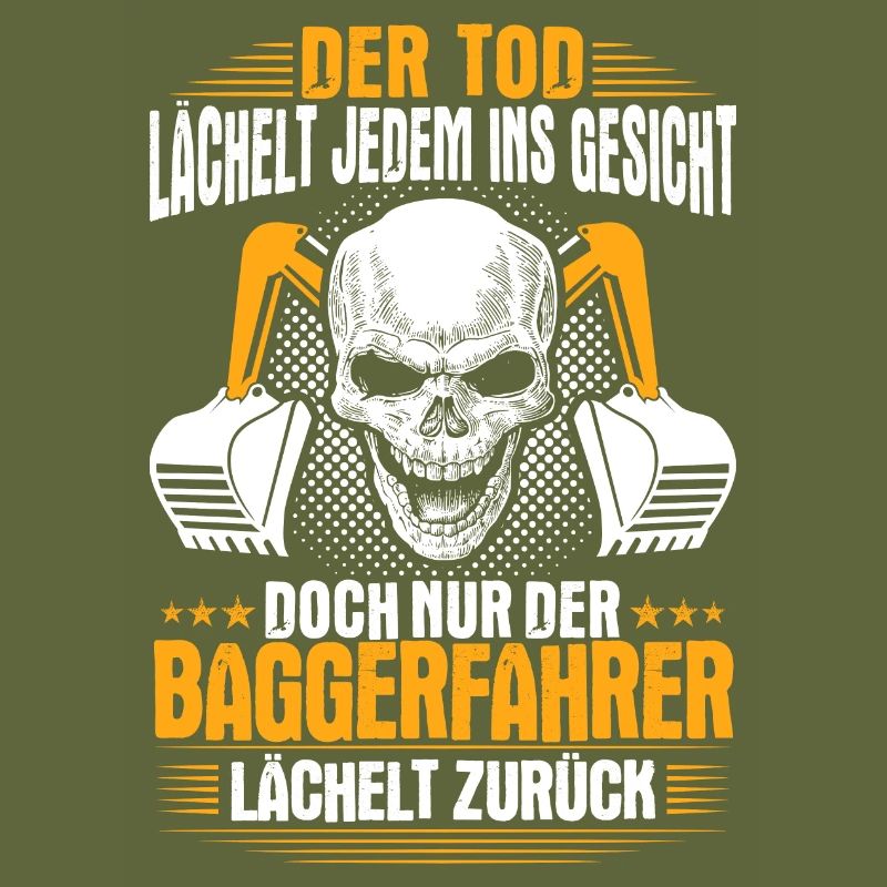 Baggerfahrer Baggerführer Lächeln Geschenk Bagger